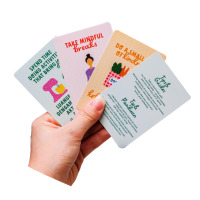 Cartes d'affirmations positives personnalisées pour le sommeil et le bien-être, avec support – Utilisation familiale, écologiques et durables, impression personnalisée