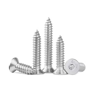 304 Stainless Steel Countersunk Head Hex Socket Tapping Screws Metric A2-70 For Metal Applications - Product Image 3