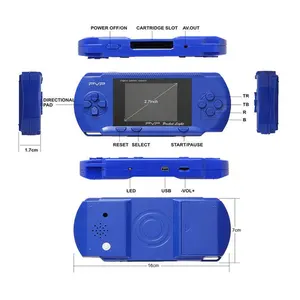 Portable Handheld Game Player 16 bit 3 inch LCD Screen PXP3 Slim Station with Game Cards Support TV Output Handheld Game Player