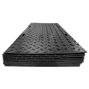 4X8 Kunststof Hdpe Spoor Weg Vloer Tijdelijke Grond Mat Utrl Duurzaam Materiaal Hdpe Grondbescherming Mat