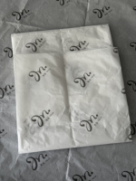 Papier de soie imprimé sur mesure avec logo gris foncé pour l'emballage de vêtements et de cadeaux