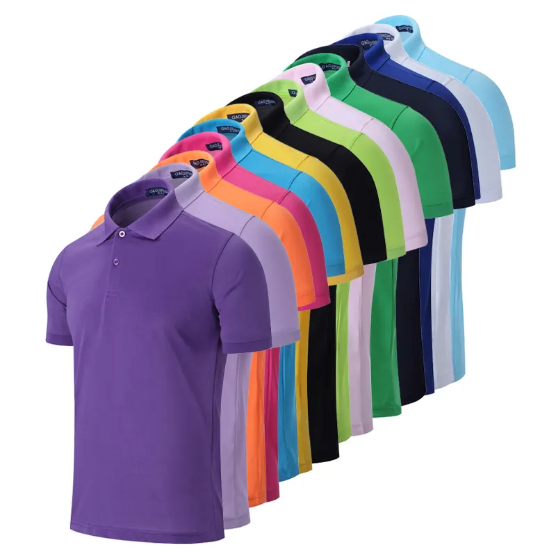 Organic Round Neck Camisetas Polo Personalizado Golf Polos De Marca Shirt