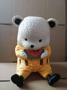 Fashion anime, Pirates GK, <b>Cute</b> pets series, Eating watermelon, Beppo <b>bear</b>, Large size, Scale model Model piece Decoration item - Product Image 3