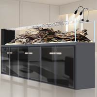 Nouvel aquarium autoportant 2026, grand aquarium écologique avec filtre à fond en verre ultra-transparent pour la maison