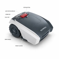 Robot Rasaerba Intelligente con Pulsante STOP e Display LED per Giardino - Falciatura Automatica - Vendita all'Ingrosso
