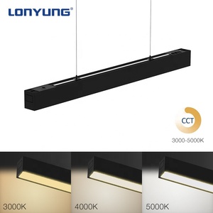 Hot bán thương mại 6000LM 1200 mét 60 Wát treo tuyến tính Đèn trần văn phòng có thể kết nối CCT chuyển lên và xuống <span class=keywords><strong>LED</strong></span> tuyến tính chiếu sáng - Product Image 3
