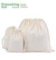 Vente en gros de sacs à dos à cordon en toile de lin biologique personnalisés à la mode sacs promotionnels 9x10 10x15 15x20 tailles pour cadeaux
