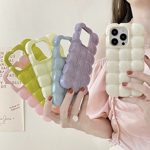 Custodia Protettiva <span class=keywords><strong>Lucida</strong></span> 3D a Forma di Blocco di <span class=keywords><strong>Cioccolato</strong></span> Colorato per iPhone 16, 16 Pro, 16e, 14, 13, 15, 17 - Design Carino e alla Moda - Product Image 1