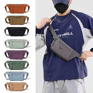 Sac <span class=keywords><strong>banane</strong></span> léger en nylon multi-positions, pochette bandoulière, sac de poitrine grande capacité pour usage quotidien, sac <span class=keywords><strong>banane</strong></span> décontracté - Product Image 1