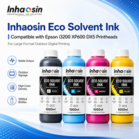 Tinta Eco Solvente para Impresión Digital CMYK de 1L para Vinilo para Ventanas, Adhesivo de Visión Unidireccional para Vidrio, Impresión Publicitaria para XP600 I3200