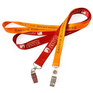 Échantillon gratuit Pas de commande minimum Lanière imprimée personnalisée Sangle de cou longue Support d'identification Polyester Satin Nylon Matériel pour fin d'assurance - Product Image 4