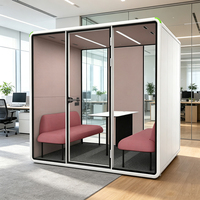Cabine de réunion modulaire, cabines de bureau acoustiques de classe A, installation facile, grande cabine de travail offrant une grande intimité