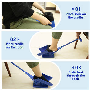 Ajudante para Calçar Meias, Ferramenta de Compressão para Idosos e Gestantes, Auxiliar de Vestir com Dedos Abertos, OEM para Uso Doméstico - Product Image 4