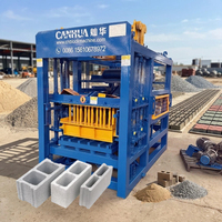 Machine automatique QT4-15 pour la fabrication de pavés, de blocs creux et de briques en béton, ciment, sable et cendres volantes, à bas prix