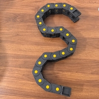 Chaîne de guidage de câbles en nylon robotique Yodel Reverse Bend Cadena Porta Cable De s Shape 55*150 pour l'industrie de la transmission robotique