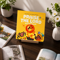 Livre sonore interactif pour enfants : Louange au Seigneur – Livre d'histoires audio à boutons avec gaufrage sur papier offset et logo personnalisé