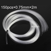 Faisceau de fibres optiques de 0,75 mm, brins de fibres optiques PMMA pour l'éclairage de plafond étoilé de voiture