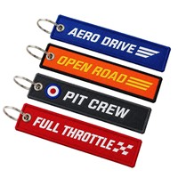 Porte-clés personnalisés avec logo brodé, étiquettes de sac pour pilotes, équipages de vol et propriétaires d'avions