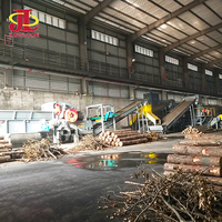 Broyeur à marteaux horizontal pour bois, capacité de 15 à 30 tonnes par heure, déchiqueteur de bois pour usage industriel