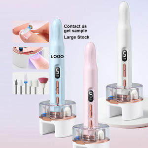 2 In 1 Draagbare Draadloze Elektrische Nagelboormachine Set Manicure Bit Pen Tool Met UV-Nagellamp Voor Gebruik In De Salon - Product Image 1