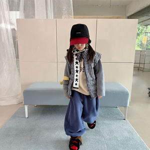 Abbigliamento Invernale per Bambini 2026, <span class=keywords><strong>Pantaloni</strong></span> Casual in Stile Coreano per Ragazze, 100% Cotone Lavato con Fodera in <span class=keywords><strong>Velluto</strong></span>, per Ragazzi e Ragazze - Product Image 5