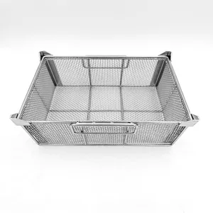 Manufacturers High Quality Stainless Steel Metal Wire Mesh Sterilization Basket Wire Mesh Basket