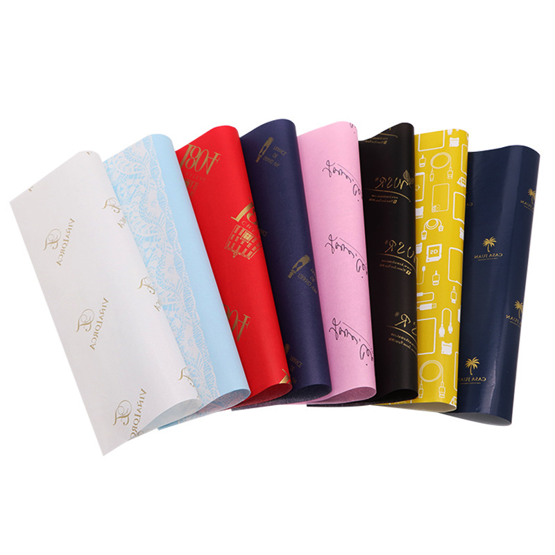 Custom Printed Logo Eco-Friendly Specialty Paper Single-Sided Starch Coating for Carton Gift Wrapping Clothing Tissue Paper