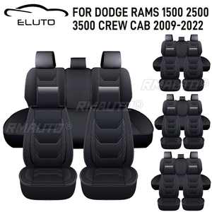 Housses de siège de voiture Housses de siège automobiles Housses de protection en cuir PU pour Dodge Ram 1500 2500 3500 Crew Cab 2009-2022 - Product Image 1