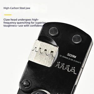 <span class=keywords><strong>Pince</strong></span> <span class=keywords><strong>à</strong></span> <span class=keywords><strong>sertir</strong></span> <span class=keywords><strong>à</strong></span> cliquet de style allemand pour bornes XH2.54 PH2.0 SM2.5, outil de sertissage de mini-bornes, outil manuel pour câblage électronique - Product Image 4