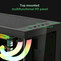 Boîtier tour personnalisé en acier SPCC ATX MATX ITX avec refroidissement liquide frontal et supérieur de 240 mm pour VGA de 360 mm, idéal pour les configurations de bureau