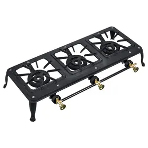 Hot sale cast iron 3 burner gas stove