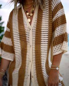 Automne femmes Cardigan à manches longues <span class=keywords><strong>pull</strong></span> tricoté et pantalon de survêtement ensemble 2023 pour deux pièces - Product Image 4