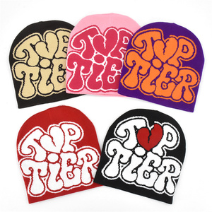 Gorros de <span class=keywords><strong>Invierno</strong></span> Unisex al por Mayor con Estampado Jacquard, Gorros de Punto Acrílicos con Puño y Logotipo Personalizado - Product Image 3