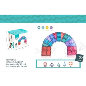 Jouet éducatif pour l'apprentissage précoce, blocs de <span class=keywords><strong>construction</strong></span> magnétiques en plastique ABS Eli Toys de 7,5 cm, plusieurs styles, très demandés - Product Image 2