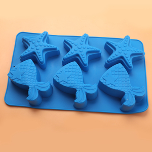 Biểu tượng tùy chỉnh Silicone Baking khuôn mẫu nhà máy nhân tạo Starfish khuôn mẫu cho bánh sô cô la Ice OEM/ODM có sẵn cho các đại lý - Product Image 1