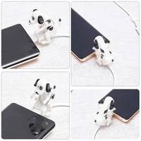 Kabel Charger Bentuk Anjing Lucu, Pengisi Daya Cepat USB Tipe C