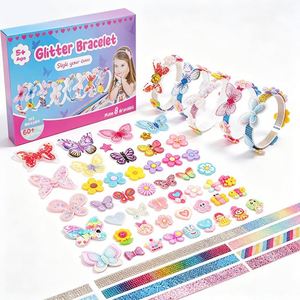 DIY Fashion Hairband Making Kit Teen Girls Plastic Alice <b>Headbands</b> Cartoon Butterfly Bow Craft Gift Supplier Set - Product Image 1