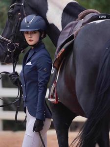 กางเกงขี่ม้าแบบเต็มตัวสำหรับผู้หญิง - ไนลอนผสมสแปนเด็กซ์ พร้อมคุณสมบัติป้องกันแบคทีเรีย ทรงเอวกลาง ซิปเสริมซิลิโคนที่กระเป๋า สำหรับขี่ม้า - Product Image 5