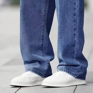 Nouvelle Collection 2026 – <span class=keywords><strong>Jean</strong></span> en Denim Minimaliste Décontracté pour Garçons Préadolescents – Coupe Droite Classique Bleu Délavé Personnalisable - Product Image 3