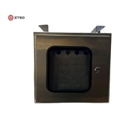Boîte de distribution extérieure étanche en acier à double porte avec disjoncteur sur rail DIN 8 voies IP65 à montage mural