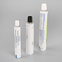 Tubes en aluminium pliables d'œuvres d'art personnalisées Tubes de lotion en aluminium à bouchon à vis