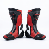 Chaussures de course haute performance en cuir antidérapantes et durables pour homme et femme, mi-mollet, avec fermeture éclair, pour tout-terrain, rouge, noir, blanc, toutes saisons