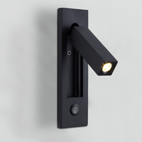 Lampe murale de lecture ZeroUNO pour hôtel, éclairage encastré réglable pour tête de lit avec interrupteur, lumières LED pour lampe de lecture de chevet d'hôtel