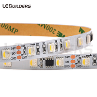 TM1814 TM1824 RGBW 24V Dream цветная светодиодная лента 3-летняя гарантия SM16704 60 светодиодов/м RGBIC RGBWIC Адресуемая Пиксельная полоса IP65