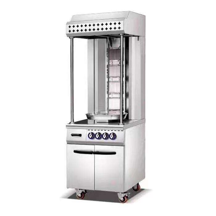 Home Charcoal Gas Shawarma Doner Kebab Machine High Rigidity