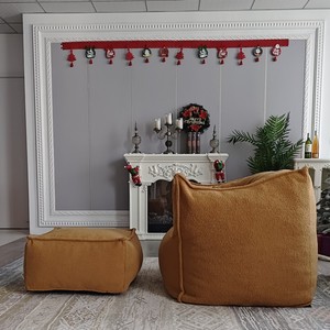 Living Room Furniture New Design Indoor Beanbag Chair Soft <strong>Boucle</strong> Foam Sofa Wholesale Foam Sofa Sack <strong>Bean</strong> <strong>Bag</strong> Chair Modern - Product Image 6