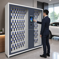 Armoire à clés intelligente murale RFID, système de gestion des clés intelligentes, coffre-fort pour clés, armoire de contrôle électronique des clés de type sur pied