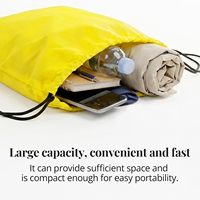 Sac à dos à cordon personnalisé, écologique, minimaliste, en polyester, grande capacité, imperméable, pour le sport, le gym, le rangement, unisexe