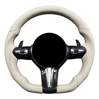 Volant en cuir véritable à fond plat pour BM/W F07 F18 F15 F16, pièces automobiles cousues à la main, vente en gros