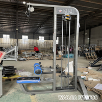 Máquina de Poleas para Ejercicios de Dorsales y Fondo con Asiento, Estación de Cable, Torre de Poleas, Máquina de Cross Single, Máquinas de Fitness con Selección de Carga por Pin